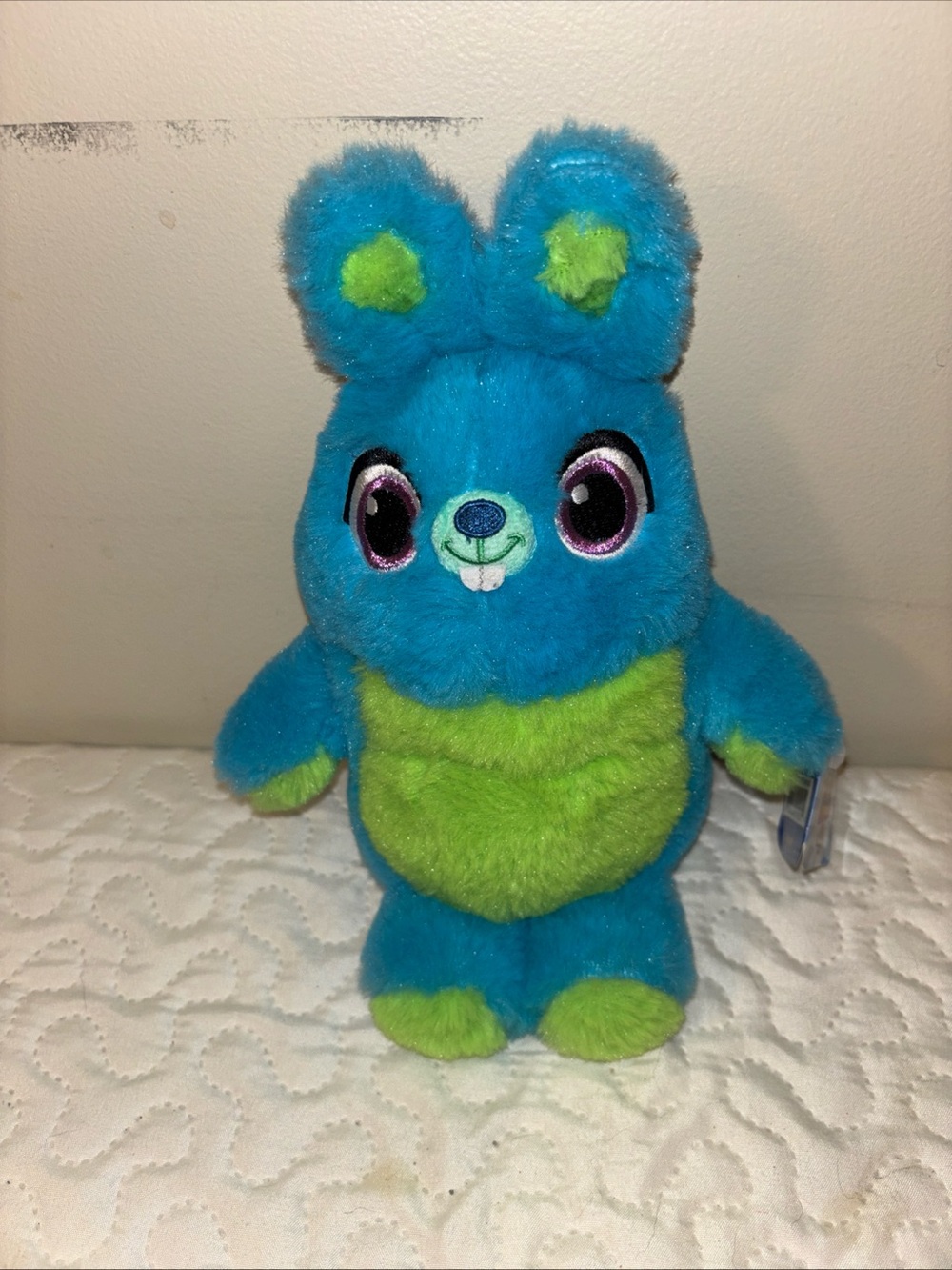 Disney Blue and Green Bunny Plush Stuffed Animal